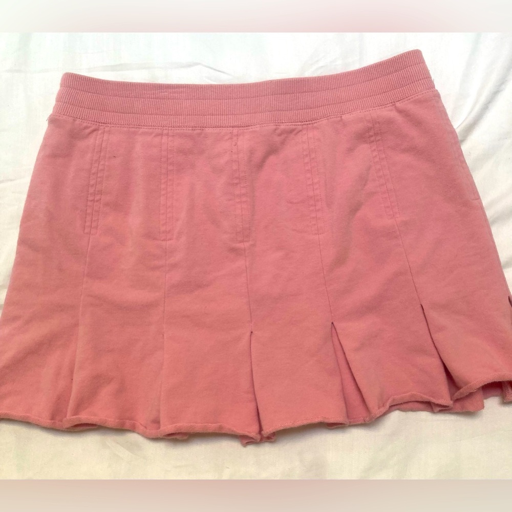 Express Y2K pink pleated mini skirt S